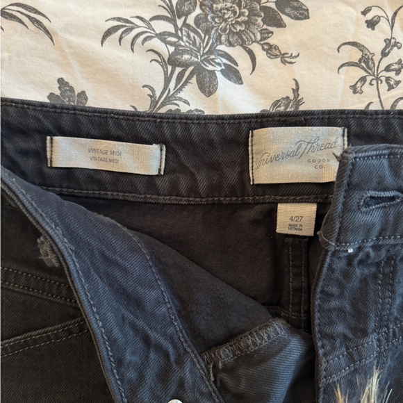 Black Denim Shorts - Picture 4 of 4